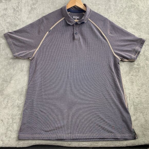 Rhone Other - Rhone Polo Shirt Mens Large Gray Delta Pique Golf Performance Stretch Casual